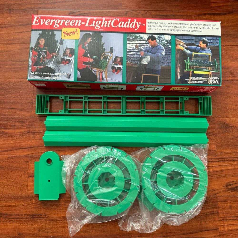 Brand New Vintage Evergreen Light Caddy Storage‎ Christmas Light Strand Holder